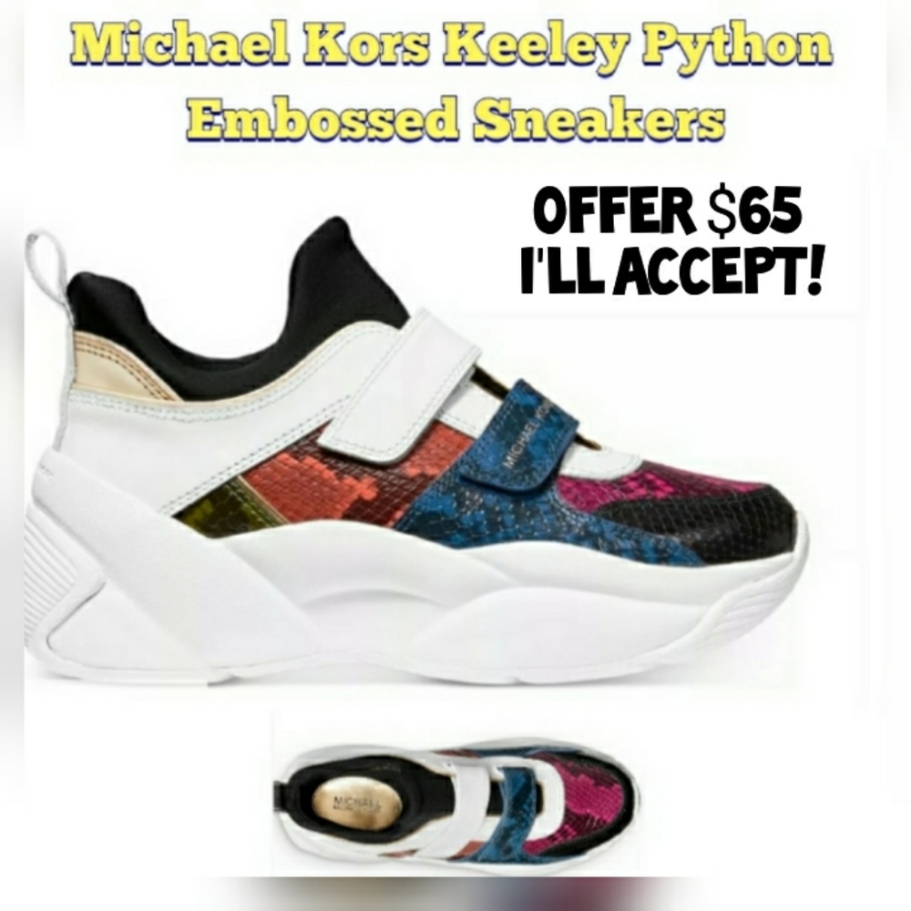MICHAEL Michael Kors PYTHON Wedges NWOB